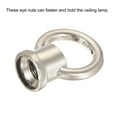 thumbnail image 5 of Uxcell 1.14"x1.38" 15kg Load M10 Thread Ring Shape Female Loop Eye Nut Zinc Alloy Silver Tone 2pcs, 5 of 5