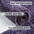 thumbnail image 5 of TWINNIS Soft Fluffy Rugs for Bedroom,Shaggy Area Carpets for Livingroom Kid Room,5'x8',Gray Purple, 5 of 6