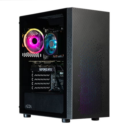Velztorm Sivet Custom Built Gaming Desktop PC (AMD Ryzen 5 5600G 6-Core, GeForce RTX 2060, 128GB RAM, 2TB PCIe SSD + 2TB HDD (3.5), Wifi, USB 3.2, HDMI, Bluetooth, Win 11 Home)