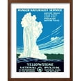 thumbnail image 2 of Art.com Yellowstone National Park Vintage Travel Poster Art Print, Brown Frame Wall Art, 17" x 21", 2 of 5