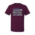 thumbnail image 2 of Wild Bobby, Sometimes It's A Fish Other Times It's A Buzz, Fishing, Men Graphic Tee, Maroon, 5X-Large, 2 of 4
