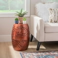 thumbnail image 7 of Linon Ingram Aluminum Side Table in Silver, 7 of 7