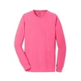 thumbnail image 5 of Port & Company Pigment Dyed Long Sleeve Tee-S (Neon Pink), 5 of 6