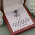 thumbnail image 2 of Proud Dad - Graduation Necklace - Love Knot Necklace - Message Card & Gift Box, 2 of 5