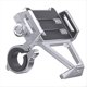 thumbnail image 4 of Soporte para Teléfono de Motocicleta Giratorio de 360 Grados, Montaje Rápido para Manillar de Motocicleta, Color Plateado., 4 of 5