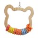 thumbnail image 4 of Bird Swing Toy Tresping Hammock Sun Conures Cockatiel jugando al juego Penca de madera Estilo A 18cmx19cm, 4 of 8