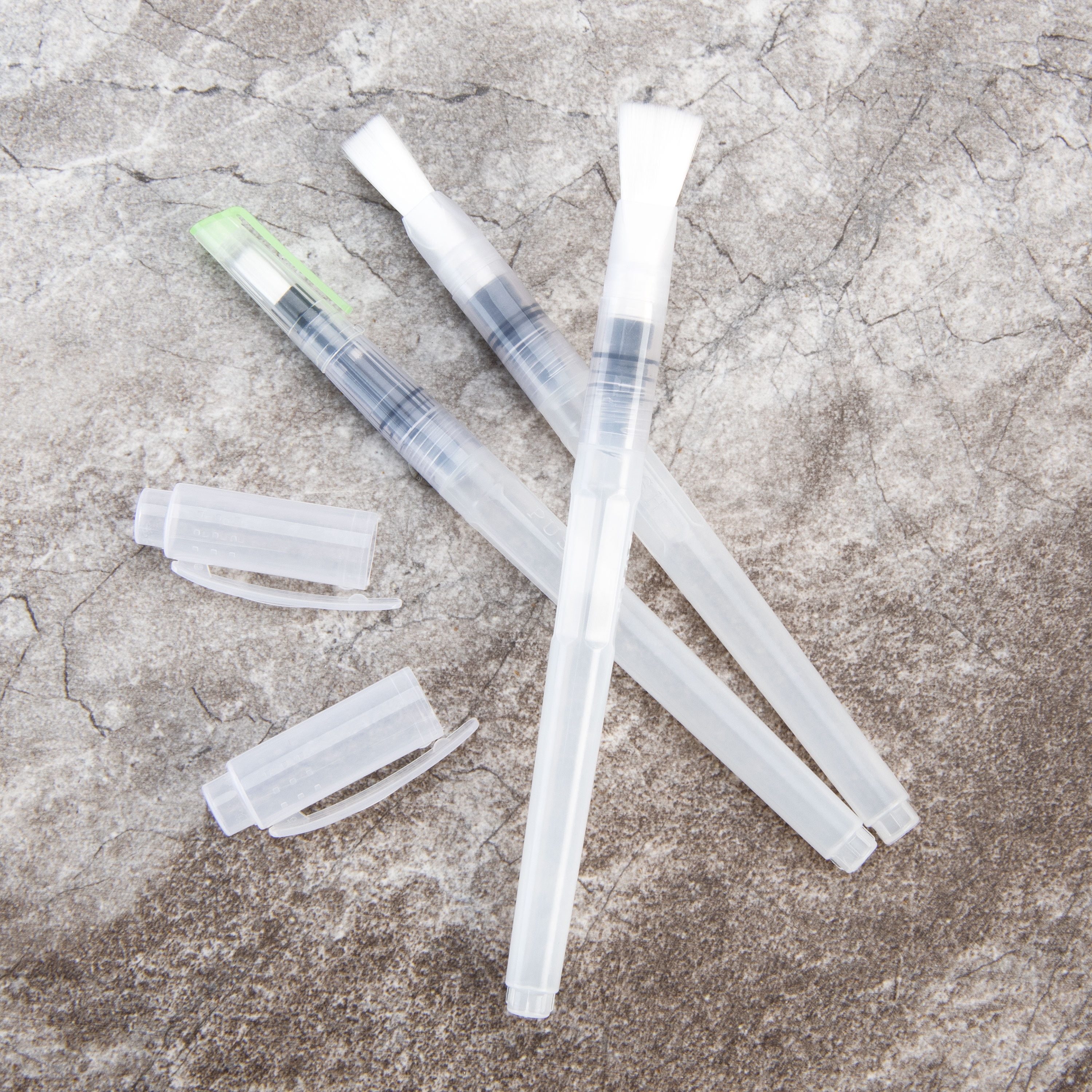 Royal & Langnickel Essentials Aqua-Flo Refillable Flat Paint Brush Pens 3-Pack