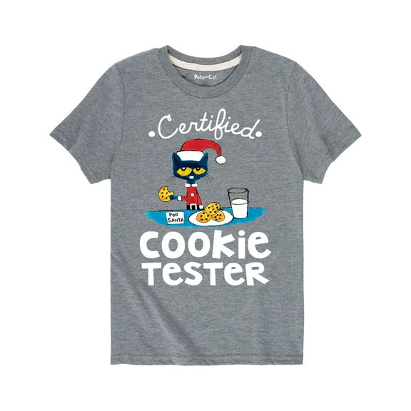 Pete The Cat - Certified Cookie Tester - Youth Short Sleeve Graphic T-Shirt