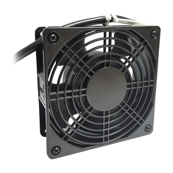 4" Square Fan, 80 Cfm, Black
