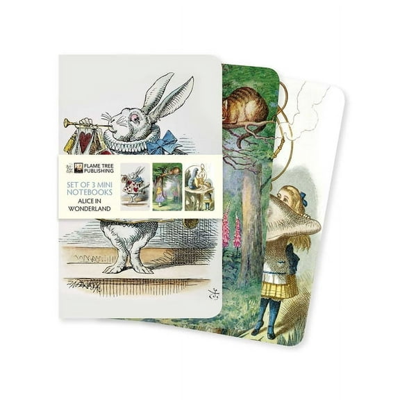 Mini Notebook Collections Alice's Adventures in Wonderland Set of 3 Mini Notebooks, (Paperback)