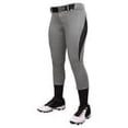 thumbnail image 2 of Champro Girls Surge 2 Color Softball Pant Grey Black XL, 2 of 2