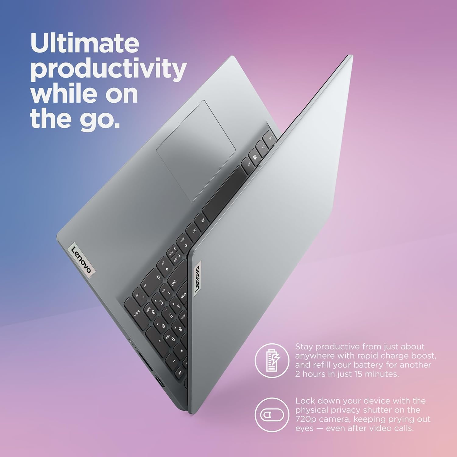 Lenovo IdeaPad 1 Student Laptop, Intel Dual Core Processor, 12GB