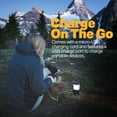 thumbnail image 4 of LUXPRO Rechargeable Dual-Power 940 Lumen LED Lantern with Diffused Lens for Up to 155 Hours of Use - Camping Lantern with Built-In Power Bank - Dimmable LED Light with IPX4 Water-Resistant Rating, 4 of 7