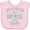 AD-Pink, variant on Inktastic Life's Better on a Bicycle Girls Baby Bib