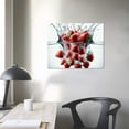 thumbnail image 4 of COMIO Fruit Wall Art Kitchen Wall Decor Strawberry Splash Water Pictures Print Food Painting Restaurant Kitchen Decor Frame, 4 of 6