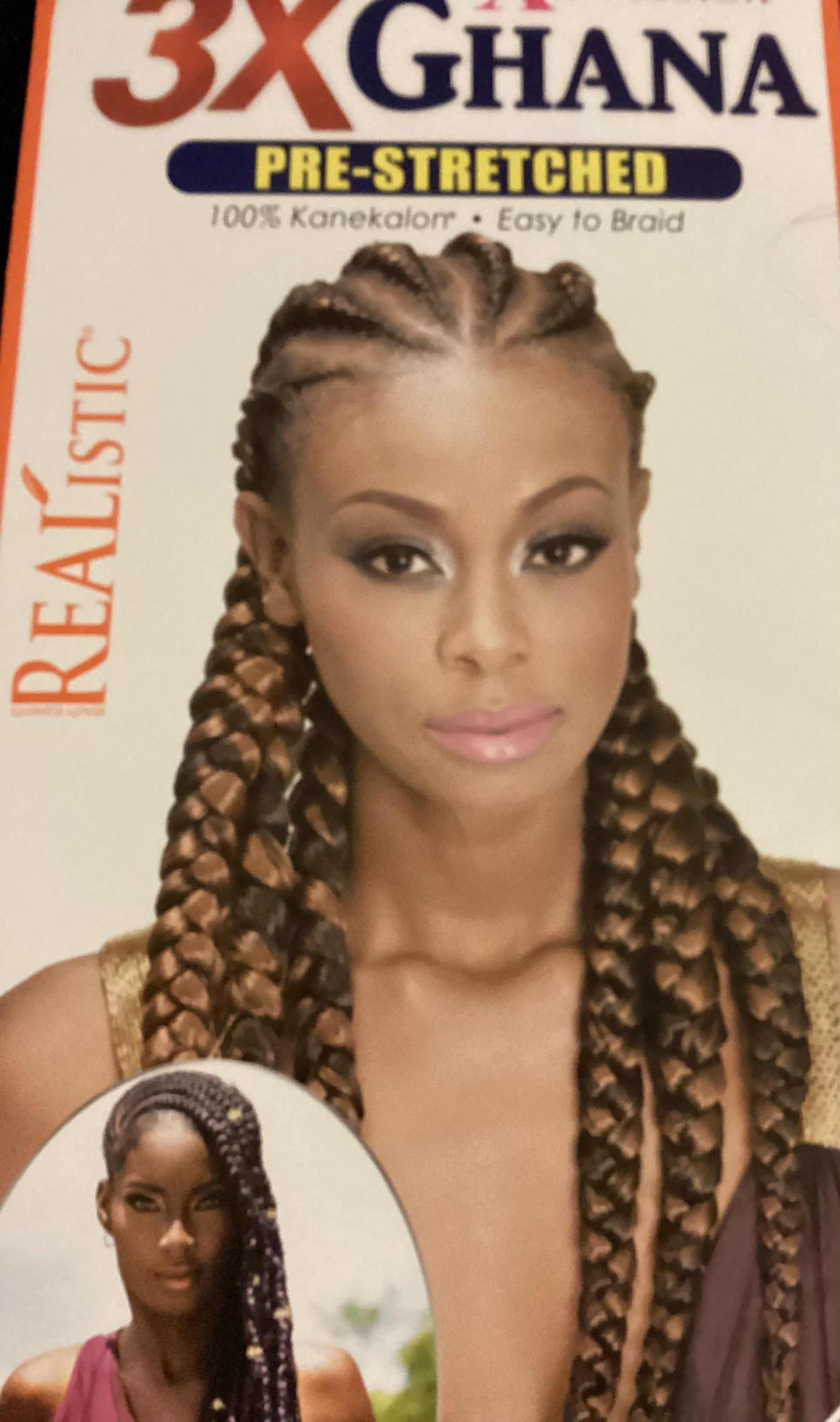 3X GHANA X-Pression Hair 60” inch -Color #1B - Of black - Walmart.com