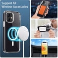 thumbnail image 6 of Case Compatible with iPhone 12/12 Pro Case, Compatible with MagSafe Wireless Charging, Transparent Anti-Scratch Back Shockproof Protective Slim Thin Phone Case Cover, Clear, 6 of 18