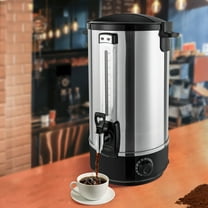 Commercial 4-Gallon Electric Hot Water Boiler, 2200W Stainless Steel Water Heater with Adjustable Thermostat & Insulated Double Layer – Perfect for Office, Events, Cafes & Catering