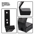 thumbnail image 3 of NIYANGLE 2Pcs Heavy Duty Barbell Wall Rack Storage Black Plastic for Fitness Equipment Rack, 3 of 8