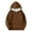 Brown, variant on Annhoo Girls Long Sleeve Oversized Sweatshirts Kids Basic Solid Color Hoodies Fall Baggy Casual Tops with Pocket