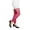 Rose Red, variant on Women Fishnet Ankle Tights Floral Patterned Rhinestones Footless Pantyhose