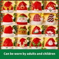 thumbnail image 2 of Farfi Christmas hat Lovely Cartoon elástico peluche Ball Snow Elf Santa Claus hat Party Products, 2 of 5