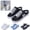 Black, variant on Womens Breathable Canvas Mule Sneakers,Lace-Up Design Slip-On Flat Shoes, Comfortable Casual Daily Walking
