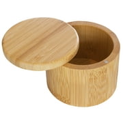 Totally Bamboo Salt Cellar Bamboo Storage Box with Magnetic Swivel Lid