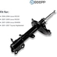 thumbnail image 4 of Shocks Struts,ECCPP Front Pair Shock Absorbers Strut Kits Fit 2004-2006 for Lexus RX330,2007-2009 for Lexus RX350,2007-2008 for Lexus RX400h,01-07 for Toyota Highlander 334399 334400 72212, 4 of 5