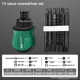 thumbnail image 1 of TaoShen Ensemble de Tournevis Réglables en 13 Pcs avec Embouts à Double Extrémité, Poignée Antidérapante et Kit de Coniques – Outils à Cliquet Multifonctionnels pour une Utilisation Polyvalente, Design Léger de 0,2kg, 1 of 6