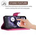 thumbnail image 3 of Elegant PU Leather Wallet Case for Google Pixel 8a with Wrist Strap, Women Girls Shockproof Kickstand Magnetic Closure Card Slots Rugged Phone Case Cover for Google Pixel 8a, Rose, 3 of 7