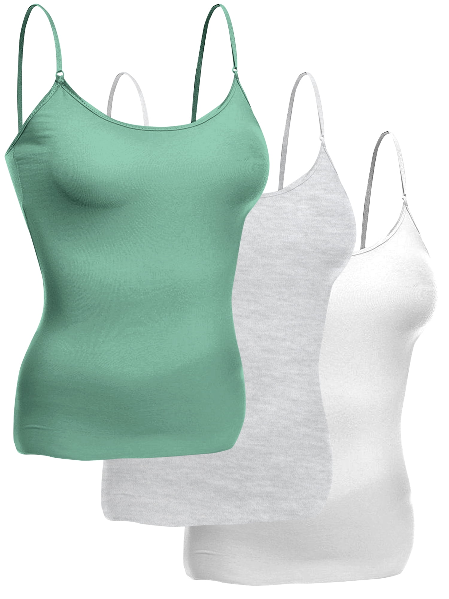 Emmalise Women's Basic Short Camisole Adjustable Strap Layering Cami Tank  Top : : Clothing, Shoes & Accessories