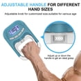 thumbnail image 4 of Rechargeable Handeful Grip Strength Tester, 396Lbs/180KG Digital Hand Grip Strength Tester with LCD Display, Adjustable Dynamometer Handgrip Measurer Meter, for Home Gym,Fitness Training,Sports,Blue, 4 of 7