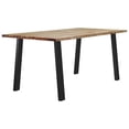 thumbnail image 3 of vidaXL Dining Table Rectangle Dining Table with Wood Legs Solid Wood Acacia, 3 of 8