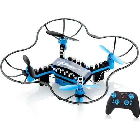 top race diy drone building blocks 2.4ghz remote control drone, build it yourself and fly, 54 pieces (tr-d5) for ages 14+