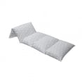 thumbnail image 4 of Botanical Floor Pillow Lounger Cover, Hand Drawn Bamboo Branches with Leaves Minimal Nature Inspirations, Nap Mat Printed Fabric Case for 5 Pillows, 88" x 36", Ivory and Dark Lavender, by Ambesonne, 4 of 5