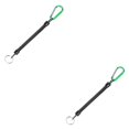thumbnail image 4 of kurtrusly 2pcs Carabiner Anti -Lost Rope sub -Plier Control Fish Buckle Rope Strong Pull Lanyard 6 Color green 2Set, 4 of 6