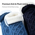 thumbnail image 3 of TELOLY 2Pairs Slipper Socks for Women,Size 43-45 Slipper Socks,Inner Cotton Fleece Fuzzy Socks,Style1,28Cm, 3 of 5