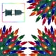 thumbnail image 1 of Cadena de luces LJLNION 3 x 150, multicolor, 10 m, cable verde, 120 V, 1 of 7