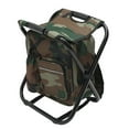 thumbnail image 2 of Camping Fishing Chair Bag Foldable Camping Chair with Cooler Bag Waterproof Fishing Stool Collapsible Camping Hunting Fishing Chair Storage Bag with Portable Belt(camouflage), 2 of 7