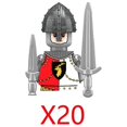 thumbnail image 1 of Bloques de construcción militares Inglaterra Medieval guerras civiles de las rosas Castillo ciencia ficción figuras de soldados juguetes regalos armas, 1 of 4