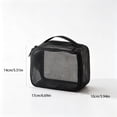 thumbnail image 3 of AUNVITO Travel Makeup Bag Large Capacity Women Portable Cosmetic Storage Pouch Handheld Bag for Outdoor Travel Vacation and Daily Use, 3 of 5