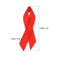 thumbnail image 2 of Uxcell 50 Pieces Red Polyester Ribbon Satin Pins, Awareness Ribbon Satin with Safety Pins, 2 of 6
