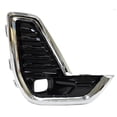 thumbnail image 1 of OE Compatible/Replacement Fog Lamp Bezel Front Passenger Side Gloss Black With Chrome(GM1039250), 1 of 1