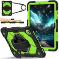 thumbnail image 1 of Funda Resistente a Golpes para Samsung Galaxy Tab S11, Funda Protectora de Silicona + Capa de PC Anti Caída con Asa Giratoria de 360°, Soporte, Correa para el Hombro, Amarillo, para Galaxy Tab S11, 1 of 9
