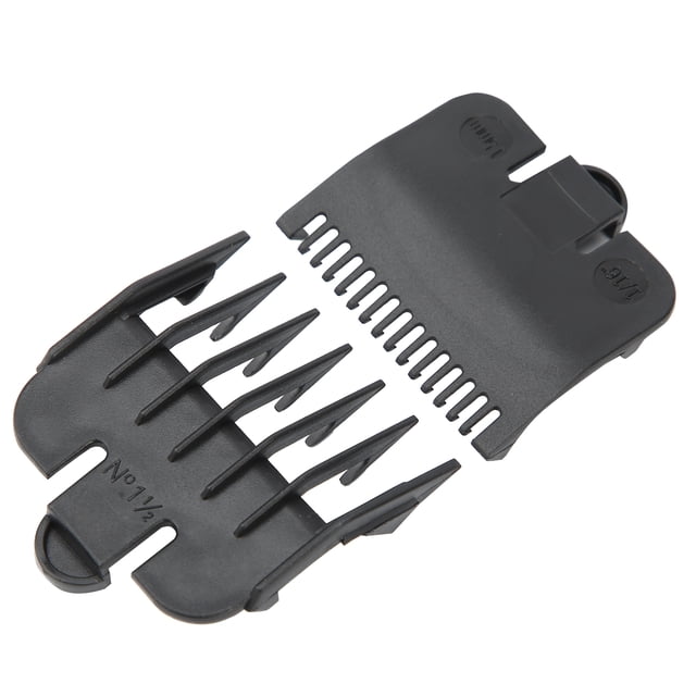 Professional Hair Clipper Guide Combs, 2 Plastic Attachment Combs, Rounded Teeth, Easy Buckle Design, Easy Hair Control