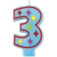 thumbnail image 1 of Decorative Diamonds Number 3 Birthday Candle, 1 of 1