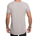 thumbnail image 4 of hlysgo Mens Ripped Hole T Shirts Casual Stylish Short Sleeve Solid Color Tees Hip Hop Round Neck T Shirt for Men Streetwear Summer Fashion Clothes Gray M, 4 of 6