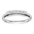 thumbnail image 5 of 14K White Gold Ring Band Wedding Diamond Lab Grown Round, Size 8, 5 of 8