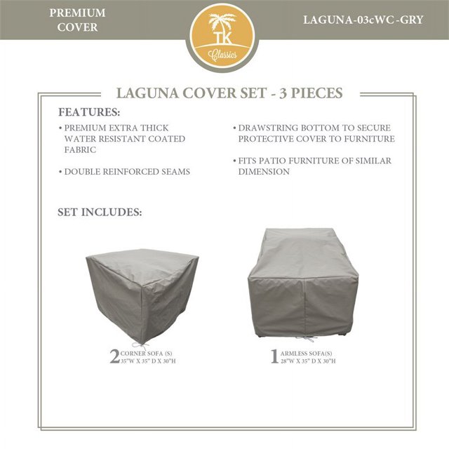 Housse de Protection LAGUNA-03c en Gris